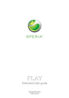Sony Xperia PLAY manual. Tablet Instructions.